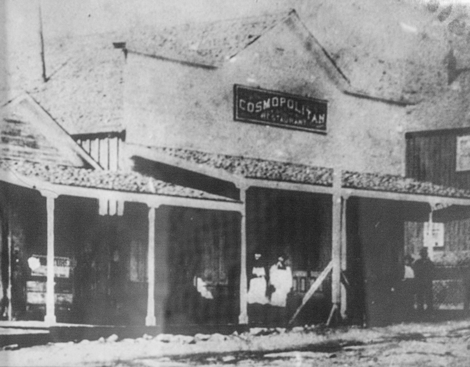 Cosmopolitan Restaurant as it appeared in the 1880s