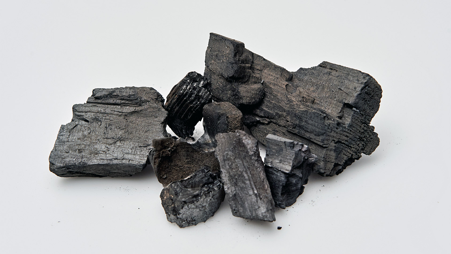 Charcoal ready to burn
