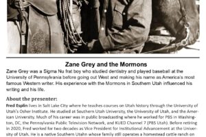 Zane Grey and the Mormons