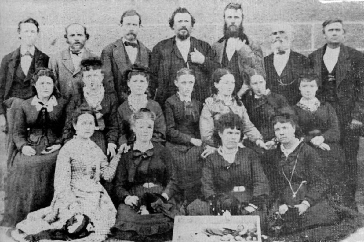 St. George Choir circa 1870s - Macfarlane is in the middle of the back row